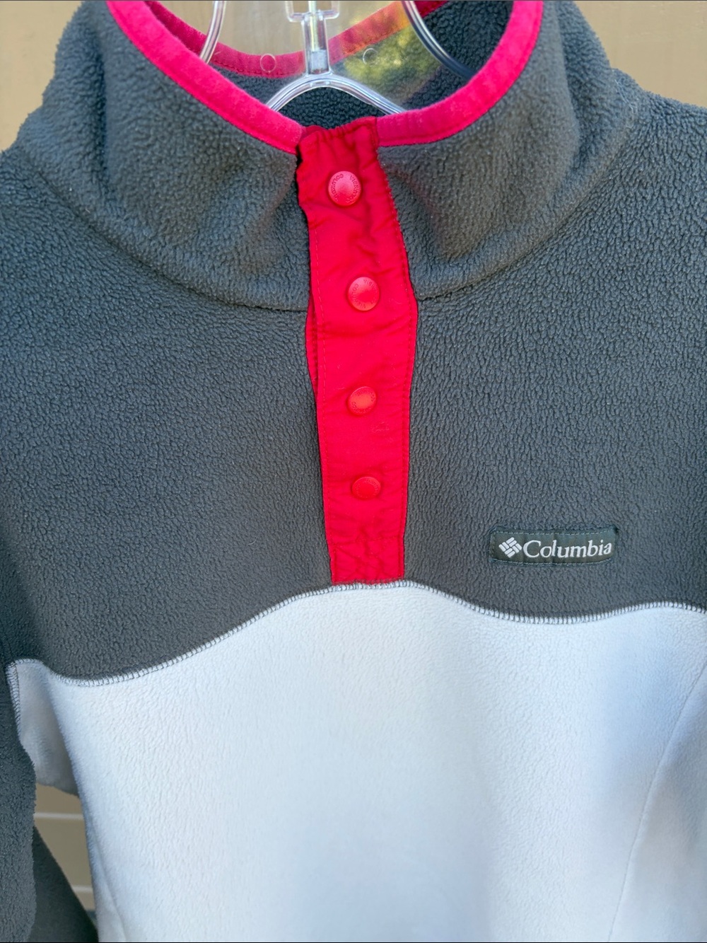 Columbia Fleece Quarter Snap Pullover M - Picture 5 of 8